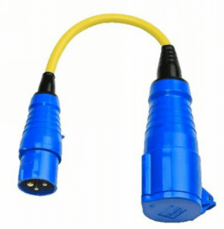 Adapter 16A naar 32A/250V CEE/CEE