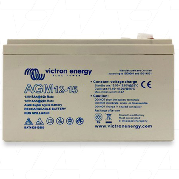 AGM Super Cycle accu 12V/15Ah (Faston)