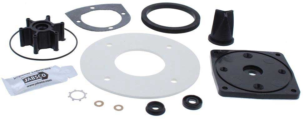 Servicekit (seals/pakkingen), bevat: Joker valve (11), Wearplate (23), Seal (19), Impeller (27), ‘O’ Ring (18), Gasket (26), Washer (22) and the Bowl to base gasket (8)