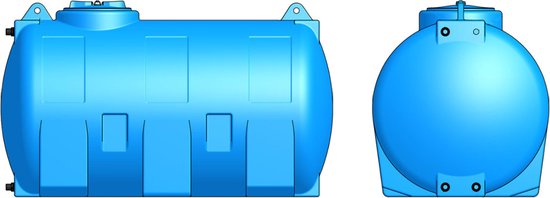 Vloeistoftank type CHO horizontaal