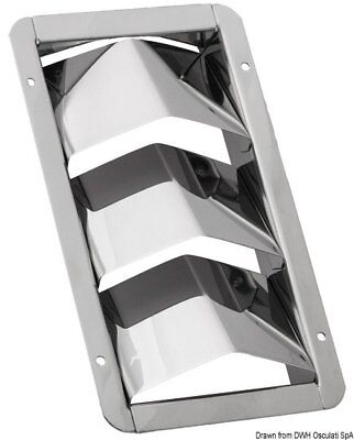 Ventilatierooster 3-weg RVS