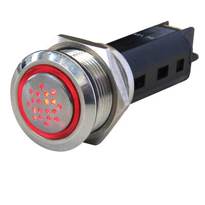 HM 8455 RVS buzzer met LED