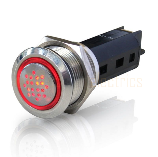 HM 8455 RVS buzzer met LED