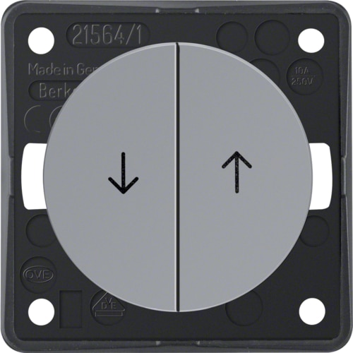 BK JALOUZIEN-TASTER 16A/250V GRIJS BK