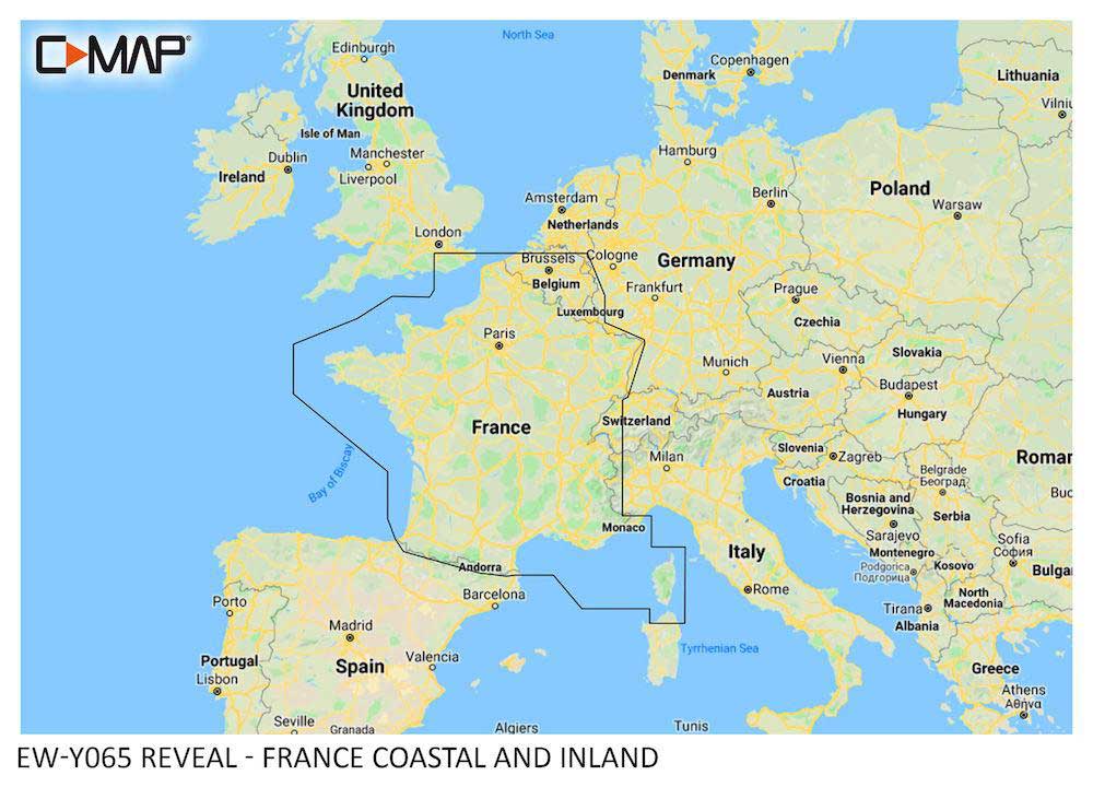 C-MAP REVEAL - France Coastal & Inland