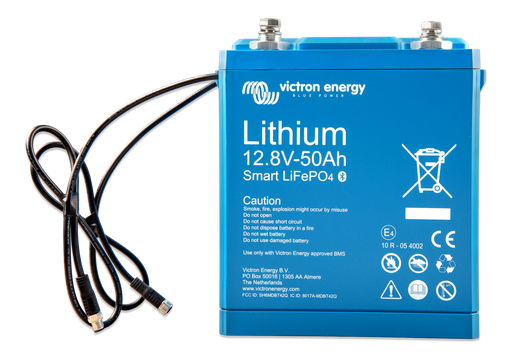 [VIBAT512050610] LiFePO4 Lithium accu 12,8V/50Ah - Smart
