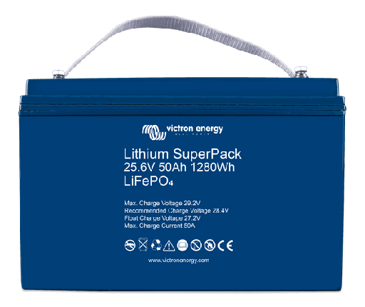 [VIBAT524050705] Lithium SuperPack 25,6V/50Ah (M8)