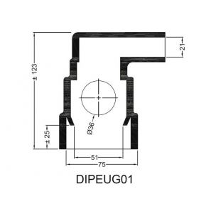 [DIPEUG01] Peugeot manchet met twee aansluitingen