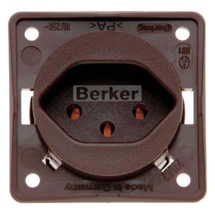 [BK962492501] BK KONTAKTDOOS ZWITSERS BRUIN 10A/250V