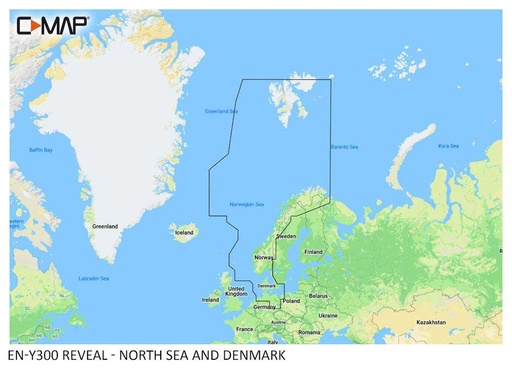 [SRMENY300MS] C-MAP REVEAL - North Sea & Denmark