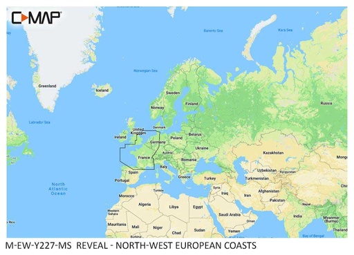 [SRMEWY227MS] C-MAP REVEAL - North-West European Coasts